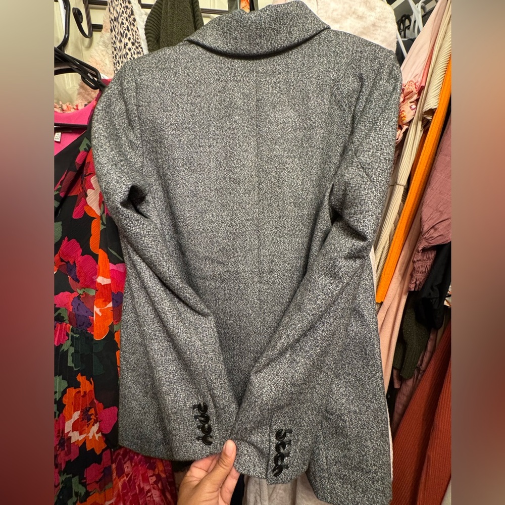 Gray Double-Breasted Blazer - image 3